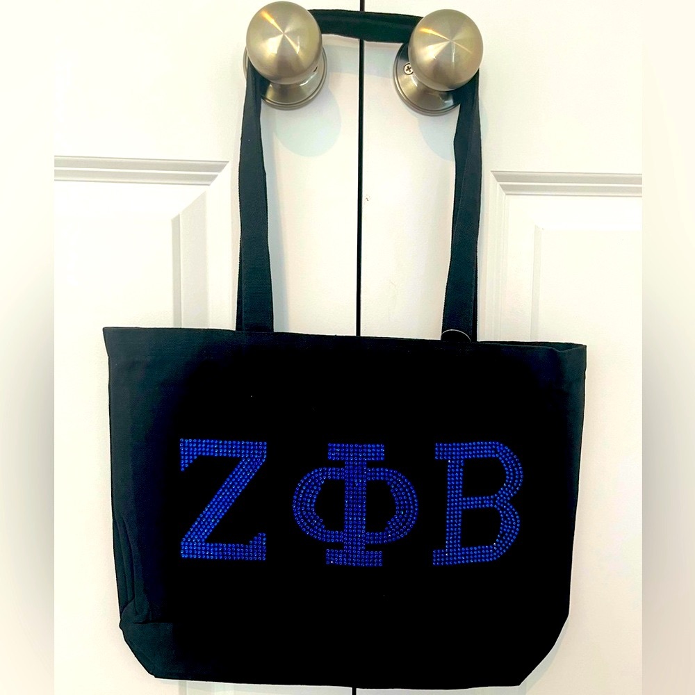 Bling Zeta Phi Beta Tote Bag